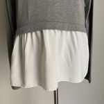 Gap sz S gray white layered blouse top Photo 2
