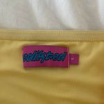 Edikted Yellow Strapless Dress Photo 3