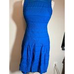 Ivanka Trump Women's Blue Lace Sleeveless Knee Length Dress Size M Photo 2