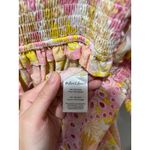 For Love & Lemons Claire Mini Eyelet Scalloped Dress Size Small Embroidered Photo 4