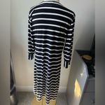 Hatley Black and White Striped Long Sleeve Dress Size M Photo 2