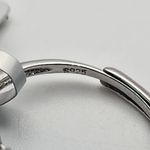 NWT Sterling Silver & Natural Purple Garnet Adjustable Ring Photo 5