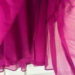 EXPRESS Pink Magenta Women's Layered Tunic Dress Balloon Sleeves Size Small Photo 2