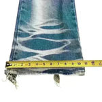 No Excuses  Blue Distressed Whitewash Flared & Frayed Wide Leg Junior’s Size 15 Photo 14