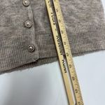 Heartloom Cardigan Sweater Womens Small Oatmeal Heathered Pearl Button Cropped Photo 7