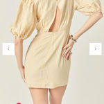 English Factory  yellow puff sleeve mini dress Photo 1