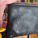 NWOT Vaalbara Colorful Hand Woven Crossbody Clutch with Black Leather Strap 9X9 Photo 7