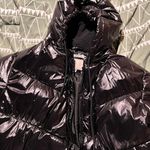 A New Day Long Black Puffer Coat Photo 2