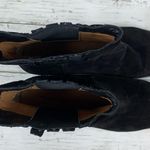 via spiga  Black Suede Leather Ankle Chunky Boots Moto Biker Classic All Black 10 Photo 4