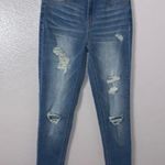 Tinseltown  blue distressed high rise skinny jeans Photo 0