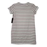 Lulus NWT Cafe Society White Red Lined Striped Shirt Dress Fisherman SM Photo 6