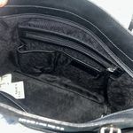 Michael Kors Large Pocket Monogram Logo Top Zip Tote Bag Black/Silver Photo 6