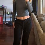 Tobi Low Rise Black Sweat Pants Photo 0