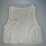 Brandy Melville Extra Cropped White Raw Hem Tank Top Photo 1