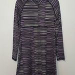 Soybu  Active Long Sleeve Striped Knit Dress Purple & Gray Women’s S Small Photo 0