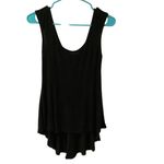 Women’s Black Sleeveless Tank Top High Low Hem. Very Flattering Fit. Size S/M Photo 6