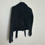 Forever 21 Women’s  Black Moto Jacket, Faux Suede, Size Small Photo 3