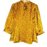 Cato Satin Cottage Floral Blouse French Style Neck Tie Women's 14/16W Feminine Photo 0