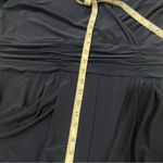 Jessica Howard Plus Size Navy Surplice Ruched Jersey Jumpsuit in 2X Photo 12