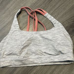 Lululemon  Athletica Gray and Pink Strappy Sports Bra Photo 0