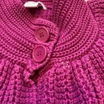 Dress Barn  Woman Size 1X Purple Short Sleeve Knit Sweater Retro Button Cute Chic Photo 2