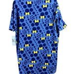 LuLaRoe  Irma Women's Purple Disney Minnie Polk-a-Dot Top Photo 1