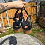 Lucky Brand NWOT Delaynee Black Womens Platform Wedge Slingback Sandals size 8.5 Photo 7