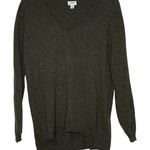 J.Crew J.‎ Crew Wool Blend Long Sleeve V-Neck Hi-Low Hem Pullover Sweater Small Women Photo 0