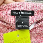 Club Monaco  high waist double button tweed shorts 8 red white Photo 5