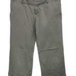 Gap  Y2K Green Pin Striped Low Rise Wide Leg Pants Size 4 Ankle Length Vintage Photo 0