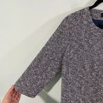 Talbots Navy & White Tweed Button Up Front Quarter Sleeve Overcoat Size 1X Photo 4