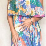 LOYO Boutique Tropical Print Strapless Maxi Dress Photo 0
