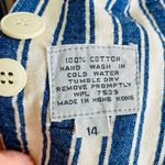 Diane Von Furstenberg Summer Cotton Stripe Double Breasted Blazer- Size 14 Photo 8