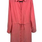 Soft Surroundings Long Sleeve Drawstring Waist Modal Shirt Dress Size Large Tall Photo 0