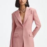 Oscar de la Renta pink bow peak label jacket blazer Photo 0