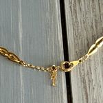 Trifari Crown  Fabulous Longer Length Necklace Gold Tone Link Chain Photo 5