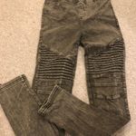 army green moto leggings Photo 0