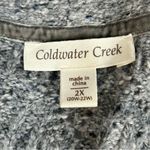Coldwater Creek  Grey Short Sleeve Sweater Size 2X Photo 5