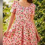 Modcloth What's the Scoop? A-Line Dress Strawberries Spring Size Medium NEW Photo 9