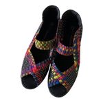Bernie Mev Women's Lulia Wedge Weaves The Colorful Spell Sandals Size 37 US 7 Photo 1