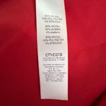 Chico's  Shirt Womens Large Red Button Up Flap Pockets‎ Office Career Casual Photo 6