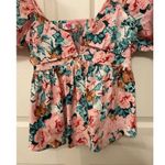 Buddy Love Houston Floral Puff Sleeve Deep V Photo 5