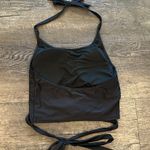 Coral Reef Medium Racha Black Halter Tie Bikini Top NWOT Photo 6