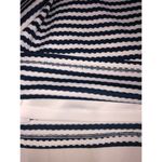 Hutch Off Shoulder Dress Size S Blue White Striped Knit Asymmetrical Nautical Photo 9