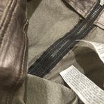 ZARA NWT ZW collection SILVER Metallic Ruched Drawstring Leather Mini Skirt M Photo 14