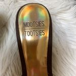 Mootsies Tootsies Adorable NIB "Mobell" chocolate brown satin slides Photo 3