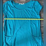 Soft Surroundings  Fleur Short Sleeve Ruffled‎ Hem Midi Dress in Green Pockets M Photo 6