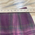 Pendleton Vtg  Wool Pencil Skirt Tartan Plaid Burgundy Womens Sz 8 Made in USA Photo 9