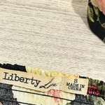 Liberty Love  Zip Up Front Corset Tank Top Black Floral Sweetheart Shirt Size S Photo 3