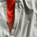 Old Navy Gray Orange windbreaker with hoodie and pockets size XSmall Photo 3